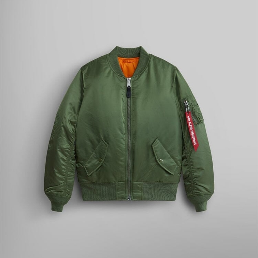 Alpha Industries, Green Bomber Jacket, Size M